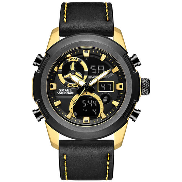 SMAEL 1426 Sports Watch Military Dual Display - Gold Ανδρικά -> Ανδρικά Ρολόγια -> Ρολόγια Στρατιωτικά